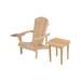 Longshore Tides Artiana Solid Wood Adirondack Chair w/ Table Wood in Brown | 27.75 H x 33 W x 33.75 D in | Wayfair 55DA4051205E4D3C94ED2BC062FB1E72