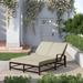 Sol 72 Outdoor™ Mulcahey 72" Long Reclining Double Chaise Sunbrella w/ Cushions Metal | 34 H x 52 W x 72 D in | Wayfair 401-99-5492