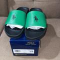 Polo By Ralph Lauren Shoes | Mens Polo Rl Cayson Slides | Color: Black/Green | Size: Various