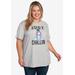 Plus Size Women's Disney Women's Winnie The Pooh Eeyore "Just Chillin" T-Shirt Gray by Disney in Gray (Size 2X (18-20))