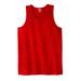 Men's Big & Tall Shrink-Less™ Lightweight Tank by KingSize in Red Marl (Size 9XL) Shirt