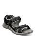 Nunn Bush Rio Vista 3-Strap River Sandal - Mens 8 Black Sandal Medium