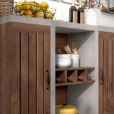 Furniture of America Xole 47-in. Rustic 7-shelf Sideboard