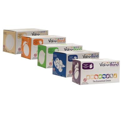 Val-u-Band® - Latex Free - 6 yard - 5 piece set (1 each: peach, orange, lime, blueberry, plum)