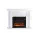 Crystal Mirrored 47.5-inch Fireplace Mantle