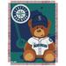 MLB 044 Mariners Field Bear Baby Throw