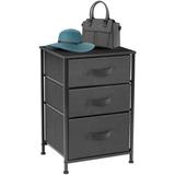 Nightstand 3-Drawer Shelf Storage Bedroom Furniture & End Table Chest