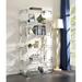 Willa Arlo™ Interiors Pinson 71" H x 31.5" W Plastic Etagere Bookcase Plastic in Gray | 71 H x 31.5 W x 15.75 D in | Wayfair