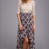 Free People Dresses | Free People Lonesome Dove Hi-Lo Dress | Color: Cream/Red | Size: 6