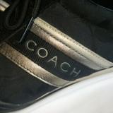 Coach Shoes | Coach Black / Silver Sneakers | Color: Black/Silver | Size: 7.5