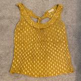 Anthropologie Tops | Chiffon Sleeveless Blouse | Color: Gold/Yellow | Size: S