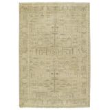 Ginerva Hand-Knotted Oriental Cream/ Green Area Rug (6'X9') - Jaipur Living RUG148864