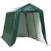 Costway Outdoor Carport Shed with Sidewalls and Waterproof Ripstop Cover-7 x 12 ft