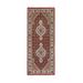 Shahbanu Rugs Hand Knotted Red Tabriz Mahi Fish Medallion Design Wool And Silk Oriental Runner Rug (2'7" x 6'8") - 2'7" x 6'8"