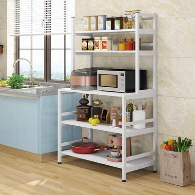 5-Tier Kitchen Bakers Rack with Hutch, Microwave Oven Stand Storage Shelf Organizer