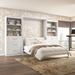 Pur Queen Murphy Bed and 2 Shelving Units with Drawers by Bestar