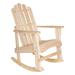 Rosecliff Heights Janes Solid Wood Outdoor Rocking Adirondack Chair in Brown | 42.5 H x 25.5 W x 34.5 D in | Wayfair