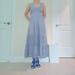 Anthropologie Dresses | Anthropology Eyelet Maxi Dress S | Color: Blue/White | Size: S