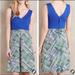 Anthropologie Dresses | Anthropologie Hd In Paris Sleeveless Knee Length A-Line Dress | Color: Blue/Green | Size: 6