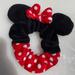 Disney Accessories | Minnie Mouse Hair Scrunchie Disney | Color: Black/Red | Size: Os