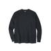 Men's Big & Tall Waffle-Knit Thermal Crewneck Tee by KingSize in Heather Charcoal (Size 6XL) Long Underwear Top