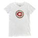 Women's Tiny Turnip White Cincinnati Reds Stitched Baseball T-Shirt