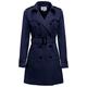 SS7 Womens Trench Coat Ladies Mac Jacket Size 8 10 12 14 16 Beige Salmon Blue (8, Navy, numeric_8)