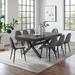 Hayden 9Pc Dining Set W/Weston Chairs Distressed Gray /Slate - Table & 8 Chairs - Crosley KF20016SL-MB