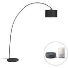Vinossa - led Dimmable Lampe arquée variateur inclus - 1 lumière - h 1800 mm - Noir - Moderne