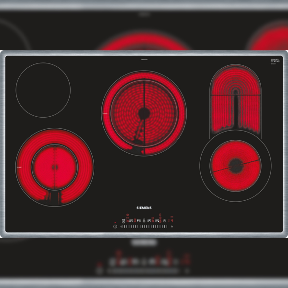 Siemens iQ300 ET845FCP1D, Elektrokochfeld, 80 cm, Schwarz Image