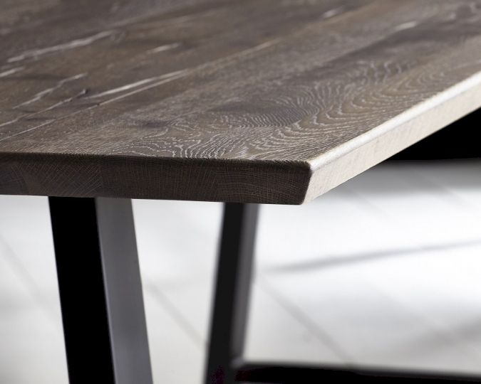 Bodahl Concept4You Massivholz Tischplatte Schweizer Kante Rustic Oak / 4cm / 240x100 cm / Eiche old bassano Image