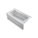 Kohler Mariposa 72" X 36" Alcove Bath with Integral Apron, Integral Flange and Left-Hand Drain White (K-1259-LA-0)