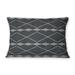 RIGGING CHARCOAL Indoor|Outdoor Lumbar Pillow By Kavka Designs
