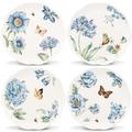 Lenox 833416 Butterfly Meadow Blue 4-Piece Dessert Plate Set