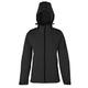 HRM Damen Hooded Softshell Jacket, dunkelgrau, Gr. 2XL I Premium Softshelljacke Damen wasserabweisend I 5.000mm Wassersäule I Funktionsjacke I Workwear I Hochwertige & nachhaltige Damen-Bekleidung