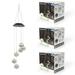 Solar LED Color Changing Metal Orb Wind Chime Mobile (1, 2 or 3 Pack) - Metal Orb