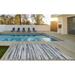 Domani Napa Ombre Textured Stripe Indoor/ Outdoor Rug