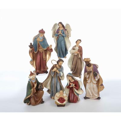 Kurt Adler 6.25-Inch Resin Nativity Set of 8 Pieces