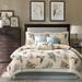 Madison Park Pierce Printed Bird Pattern Cotton Twill 7-piece Comforter Set