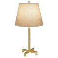 ellahome Manhattan 28" Table Lamp Linen/Metal in Brown/White/Yellow | 28 H x 18 W x 18 D in | Wayfair IL039GLSL