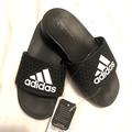 Adidas Shoes | Adidas Unisex Child Adilette Comfort Slide Sandals | Color: Black/White | Size: Unisex 11