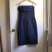 J. Crew Dresses | J. Crew Strapless Denim Dress Indigo Denim Vintage | Color: Blue/Gold | Size: 6