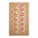 Hand Knotted Costikyan Nettles Beige,Rose Aubusson Wool Area Rug 6x9 - 6' x 10'