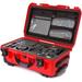 Nanuk 935 Hard DSLR Camera Case with Foam and Lid Organizer (Red) 935-DSLR9