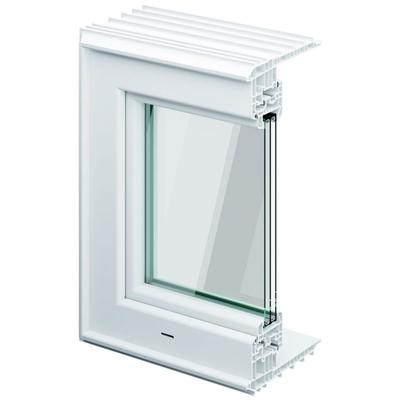 ACO Therm 3.0 Leibungskellerfenster Standard für Fertigteilwerk mit 3-fach WSG, Anschlag rechts, 125x100 cm,25 cm