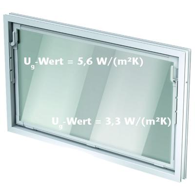 ACO Nebenraumfenster Kippfenster Einfachglas ESG, Einfachglas ESG, 80x50 cm