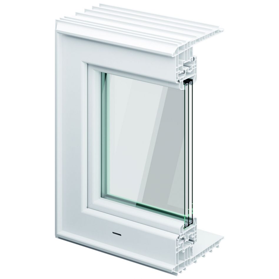 ACO Therm 3.0 Leibungskellerfenster Standard für Fertigteilwerk mit 3-fach WSG, Anschlag links, 100x150 cm,30 cm Image