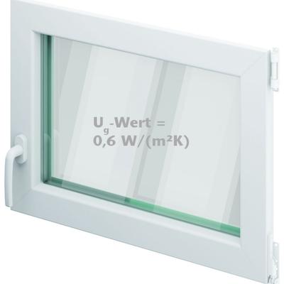 ACO Therm 3.0 Fenstereinsatz Dreh/Kipp Standard mit 3-fach WSG, Anschlag links, 100x50 cm