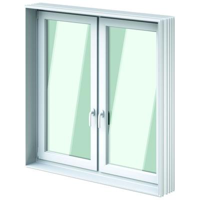 ACO Therm 3.0 Leibungskellerfenster Standard zweiflügelig für Fertigteilwerk mit 3-fach WSG, 20 cm, 150x150 cm Image