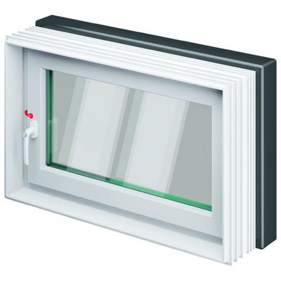 ACO Therm 3.0 Leibungskellerfenster HWD-S plus - Sanierung Hochwasserdicht mit 3-fach WSG, Anschlag rechts, 100x62,5 cm,ab 35 cm Image